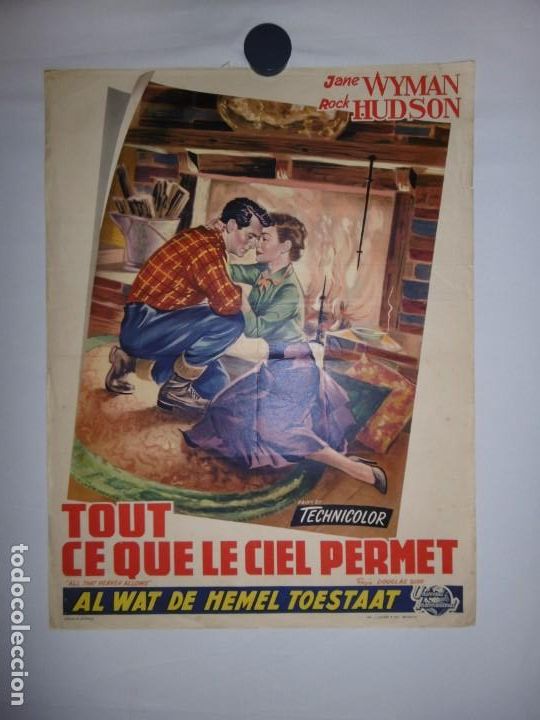 Cin&eacute;ma: TOUT CE QUE LE CIEL PERMET (SOLO EL CIELO LO SABE) - 1955 - 56 x 37