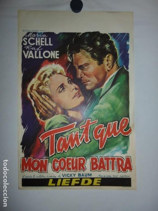 Cine: TANT QUE MON COEUR BATTRA - 1956 - 52 x 37