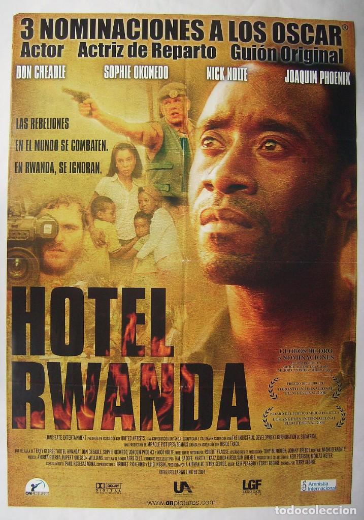 Cinema: HOTEL RWANDA, con Nick Nolte. POSTER , 68 X 96 cms. 2004.