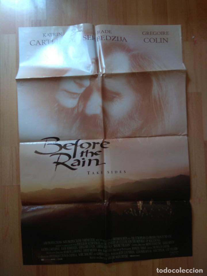 Cine: POS2--POSTER DE LA PELICULA-- BEFORE THE RAIN - Foto 1