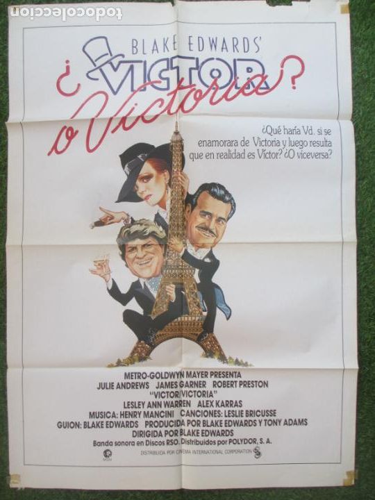 Cine: CARTEL CINE &iquest;VICTOR O VICTORIA? BLAKE EDWARDS JULIE ANDREWS C1890