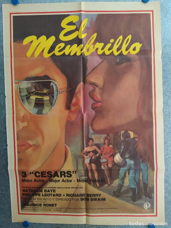 Cinema: El membrillo.Nathalie Baye, Philippe L&eacute;otard, Richard Berry. A&Ntilde;O 1967 POSTER ORIGINAL