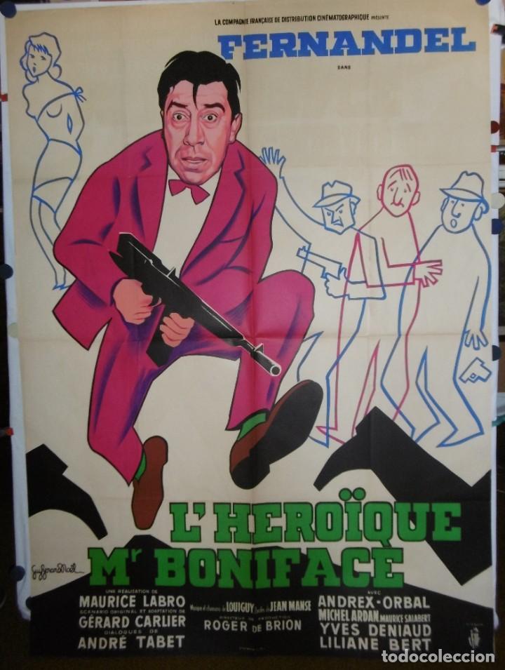 Cine: L'HEROIQUE MR BONIFACE - 1949 - 160 x 120 - LITOGRAFICO