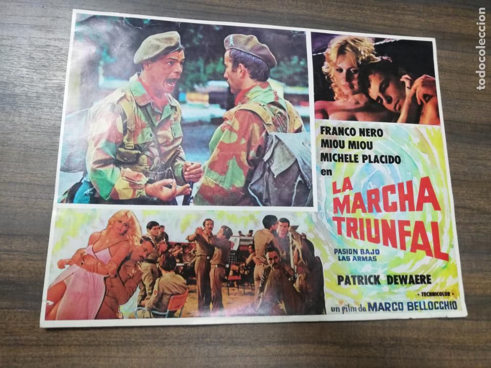 Cinema: AFICHE DE CINE. PELICULA : LA MARCHA TRIUNFAL. MEDIDAS : 32 X 41 CM APROX.