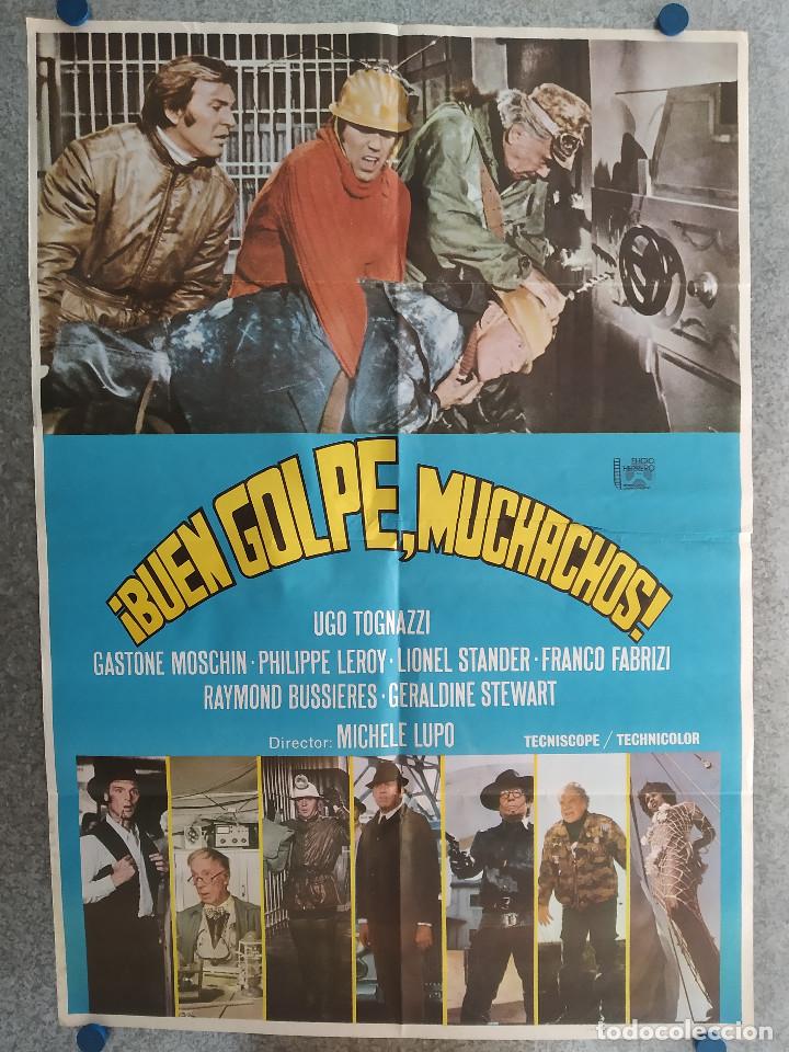 Cine: Buen golpe, muchachos. Ugo Tognazzi, Gastone Moschin. A&Ntilde;O 1971 POSTER ORIGINAL