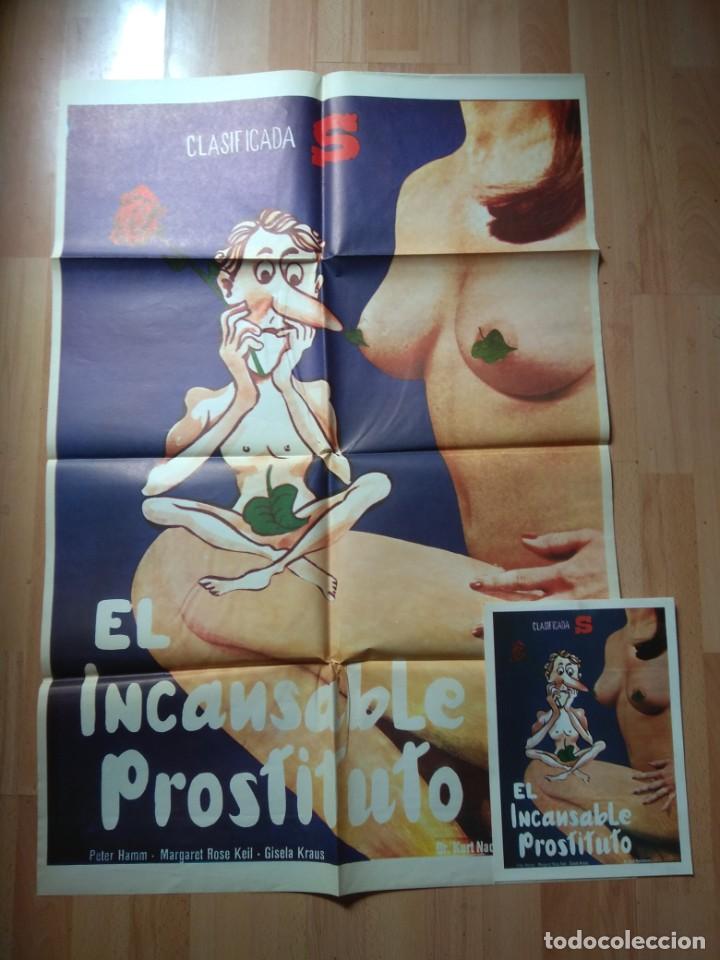 Cine: POS-2-POSTER Y LA GUIADE LA PELICULA-- EL INCANSABLE PROSTITUTO - Foto 1