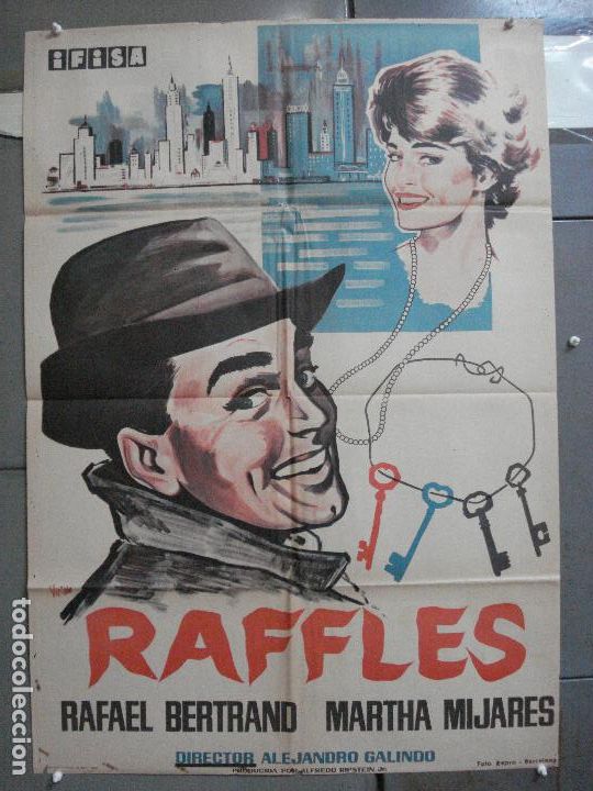 Cinema: CDO 4133 RAFFLES RAFAEL BERTRAND Viciano POSTER ORIGINAL 70X100 ESTRENO