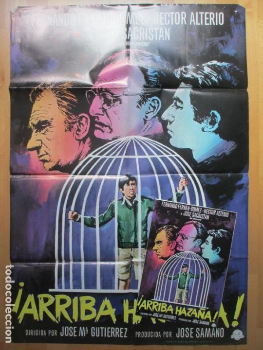 Cinema: CARTEL CINE + 12 FOTOCROMOS &iexcl;ARRIBA HAZA&Ntilde;A! JOSE SACRISTAN FERNANDO FERNAN GOMEZ MATAIX 1978 CCF135