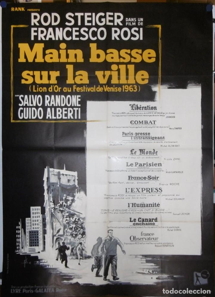 Cine: MAIN BASSE SUR LA VILLE - 1963 - 160 x 120 - OFFSET