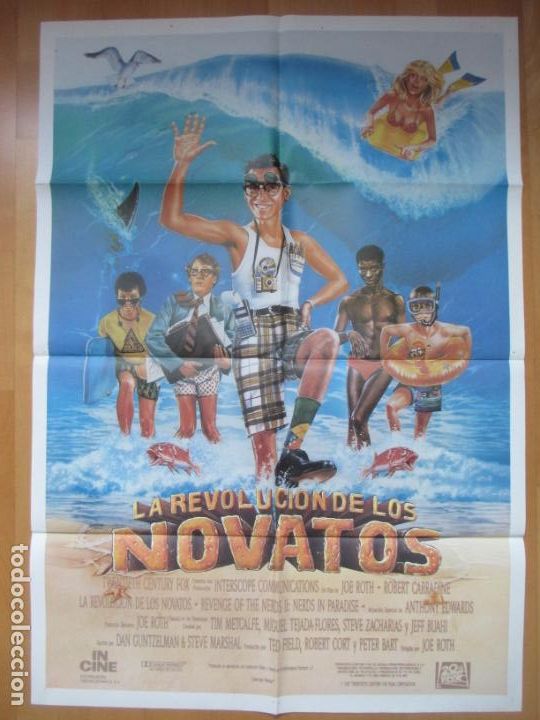 Cine: CARTEL CINE, LA REVOLUCION DE LOS NOVATOS, JOE ROTH, ROBERT CARRADINE, 1987, C503