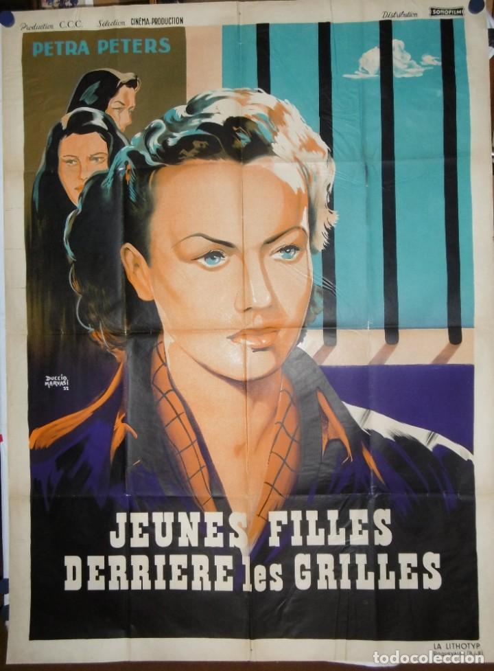 Cinema: JEUNES FILLES DERRIERE LES GRILLES - 160 x 120cm - 1948 - LITOGRAFICO