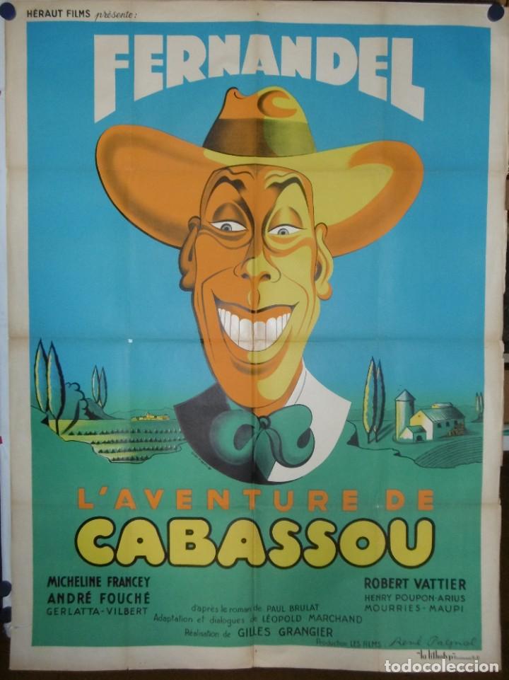 Cine: L'AVENTURE DE CABASSOU - 160 x 120cm - 1946 - LITOGRAFICO