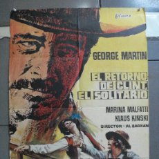 Cine: CDO 4495 EL RETORNO DE CLINT EL SOLITARIO GEORGE MARTIN SPAGHETTI POSTER ORIGINAL 70X100 ESTRENO