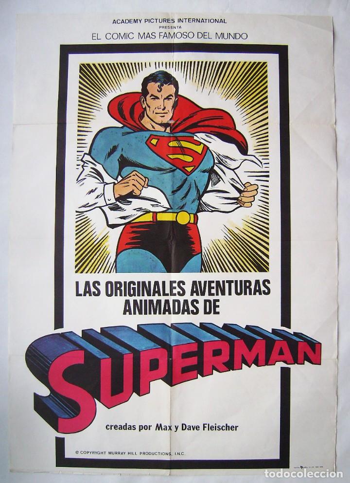 superman, dibujos animados. poster 70,5 x 100 c - Compra venta en  todocoleccion