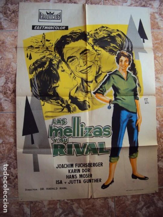 Cine: (CINE-59)POSTER LAS MELLIZAS Y SU RIVAL