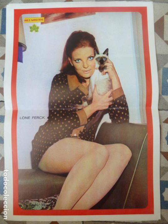 Cinema: lone ferck poster cartel original de la revista revista diez minutos a&ntilde;os 70