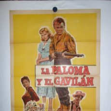 Cine: LA PALOMA Y EL GAVILÁN - 1959 - 110 X 75 CM - LITOGRAFICO