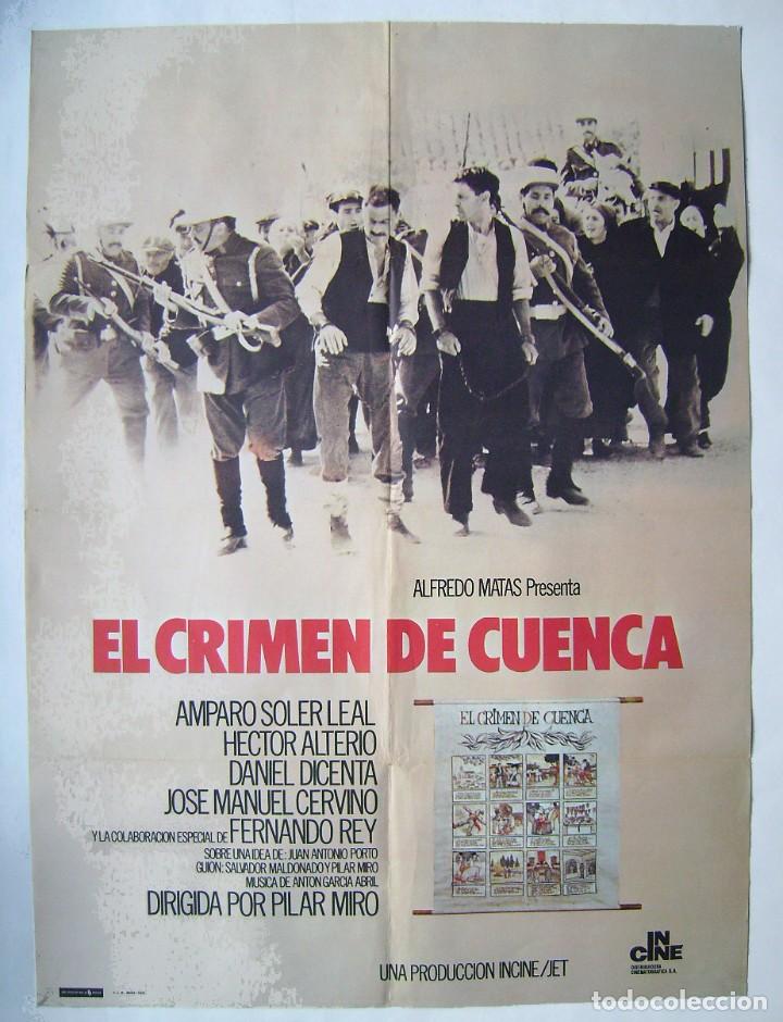 Cinema: EL CRIMEN DE CUENCA, con Amparo Soler Leal. POSTER 68 X 92,5 cms. 1979.