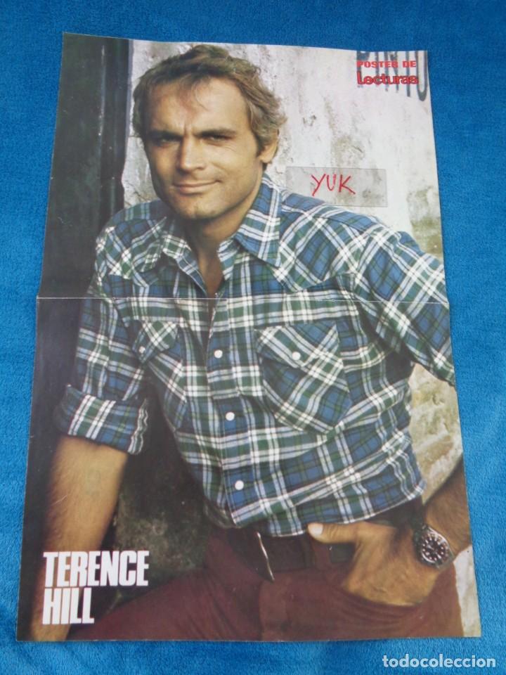 Cine: POSTER DEL ACTOR TERENCE HILL DE LA REVISTA LECTURAS - 1973