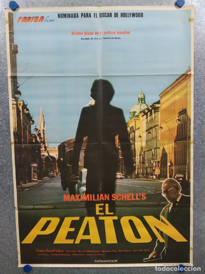 Cinema: El peat&oacute;n. Gustav Rudolf Sellner, Peter Hall. A&Ntilde;O 1976. POSTER ORIGINAL