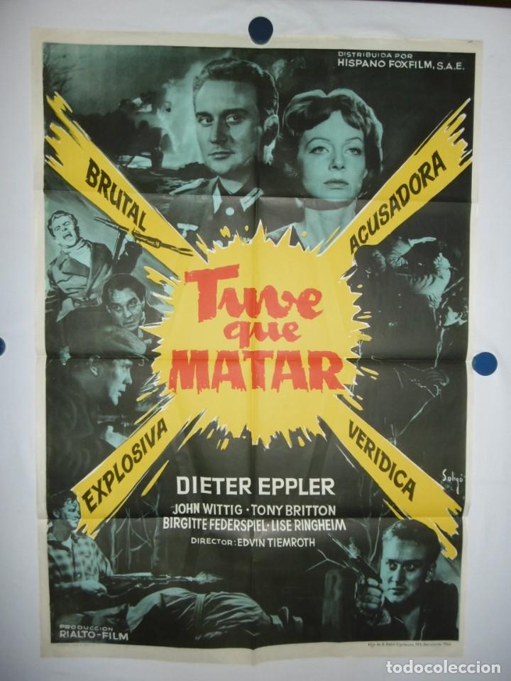 Cine: TUVE QUE MATAR + LOS COSACOS - 2 CARTELES - 100 X 70