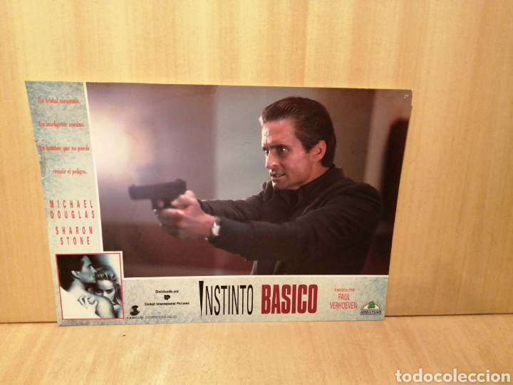 Cinema: Afiche. Instinto B&aacute;sico. Michael Douglas. Sharon Stone. Paul Verhoeven.
