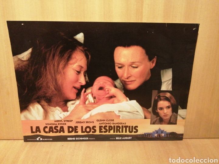 Cinema: Afiche. La casa de los esp&iacute;ritus. Meryl Streep. Glenin Close. Etc. Bille August.