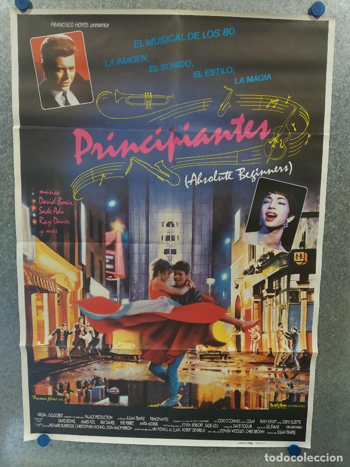 Cine: Principiantes, Absolute Beginners. DAVID BOWIE, Eddie OConnell, Patsy. POSTER ORIGINAL - Foto 1