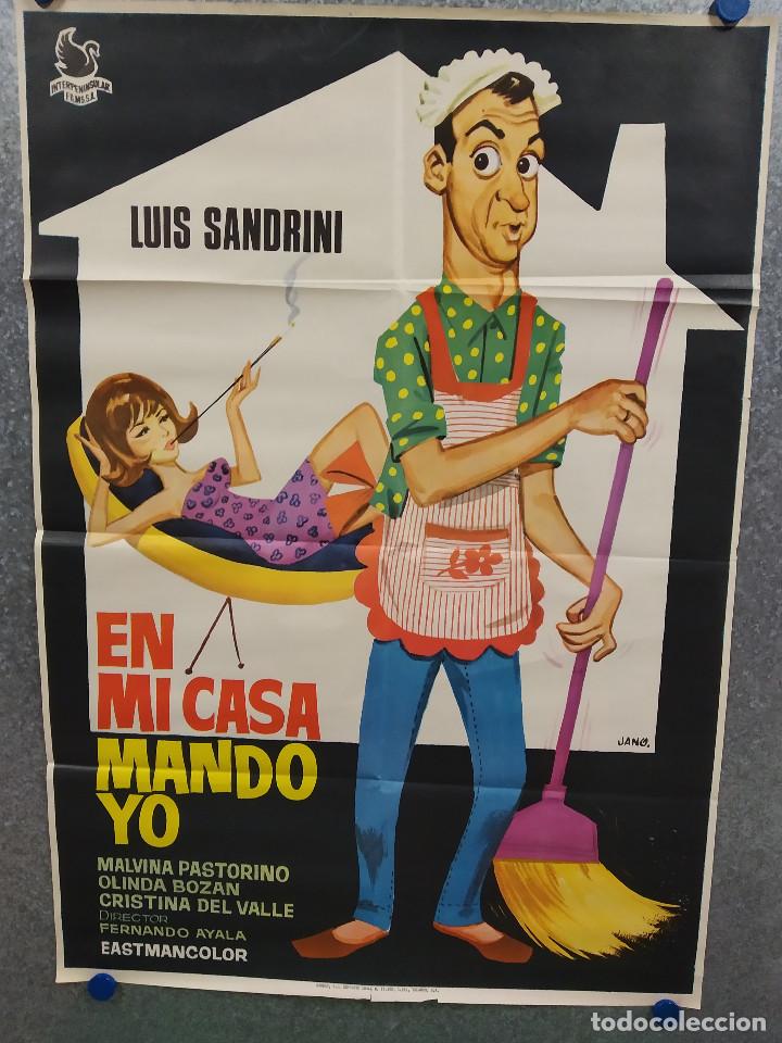 Cine: En mi casa mando yo. Luis Sandrini, Malvina Pastorino. A&Ntilde;O 1969. POSTER ORIGINAL