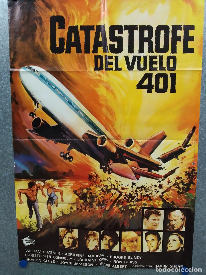 Cinema: CATASTROFE DEL VUELO 401. WILLIAM SHATNER, ADRIENNE BARBEAU, BROOKE BUNDY. A&Ntilde;O 1980 POSTER ORIGINAL