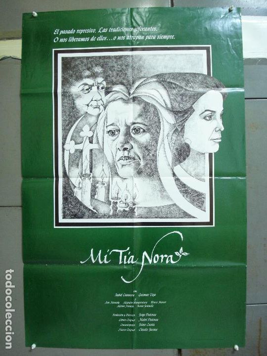 Cinema: AAL72 MI TIA NORA JORGE PRELORAN ALEJANDRO BUENAVENTURA POSTER ORIGINAL 65X100 ECUATORIANO