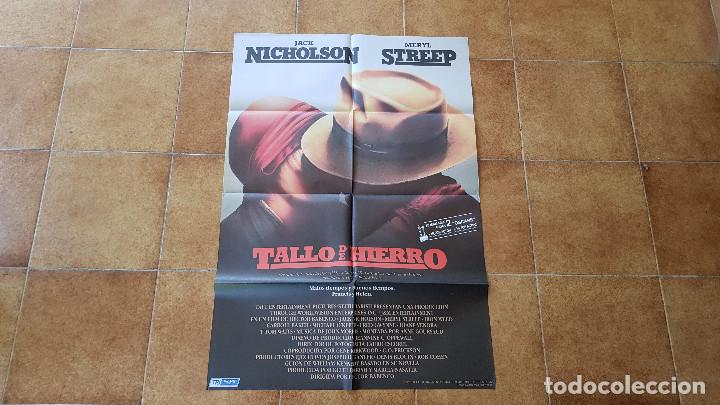 Cinema: POSTER CARTEL TALLO DE HIERRO (100 X 70 CMS. APROX.) 1987 + 9 FOTOCROMOS (34 X 24 CMS.)
