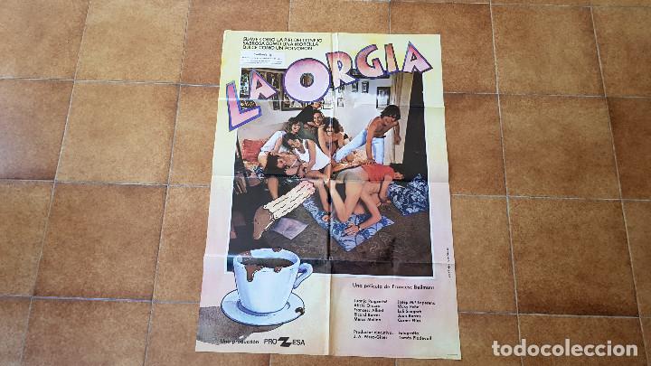 Cinema: POSTER CARTEL LA ORGIA (100 X 70 CMS. APROX.) 1978 - CLASIFICADA S
