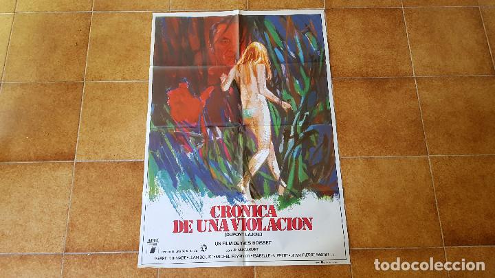 Cinema: POSTER CARTEL CRONICA DE UNA VIOLACION (100 X 70 CMS. APROX.) 1977