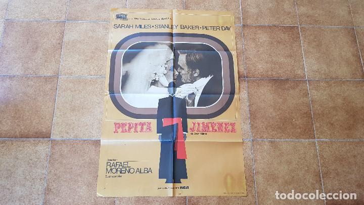 Cinema: POSTER CARTEL PEPITA JIMENEZ (100 X 70 CMS. APROX.) 1975 + 12 FOTOCROMOS (34 X 24 CMS.)