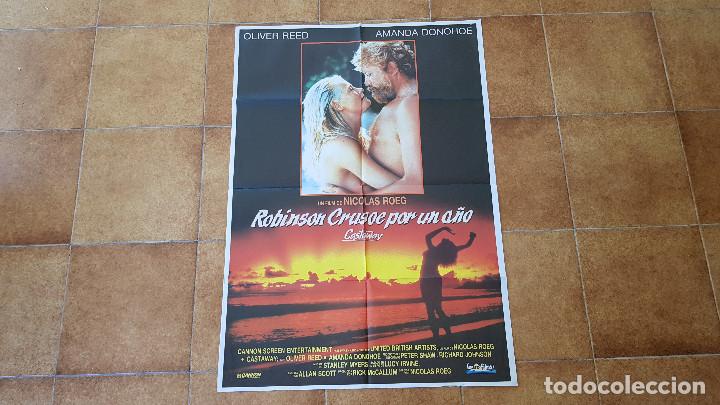 Cinema: POSTER CARTEL ROBINSON CRUSOE POR UN A&Ntilde;O (100 X 70 CMS. APROX.)
