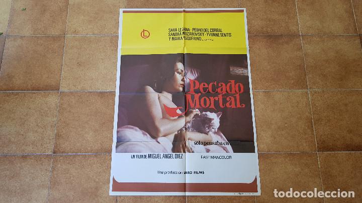 Cinema: POSTER CARTEL PECADO MORTAL(100 X 70 CMS. APROX.) 1977