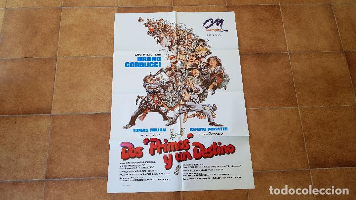 Cinema: POSTER CARTEL DOS PRIMOS Y UN DESTINO (100 X 70 CMS. APROX.) 1982