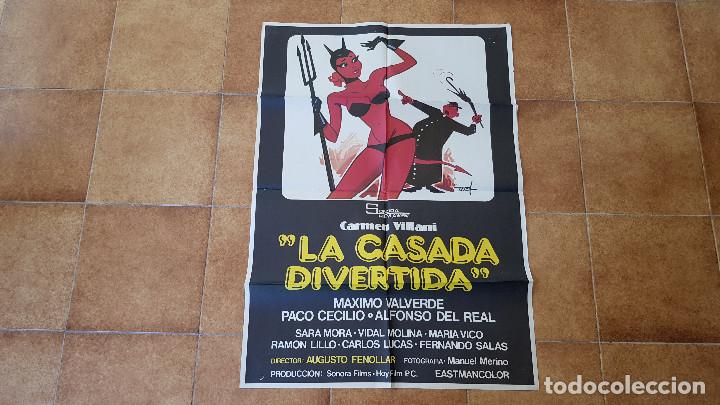 Cinema: POSTER CARTEL LA CASADA DIVERTIDA (100 X 70 CMS. APROX.)