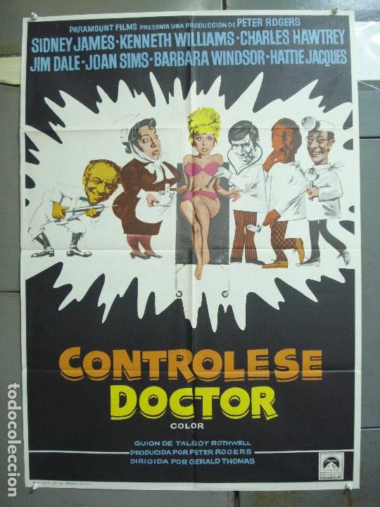 Cinema: AAL94 CONTROLESE DOCTOR CARRY ON AGAIN DOCTOR POSTER ORIGINAL ESTRENO 70X100