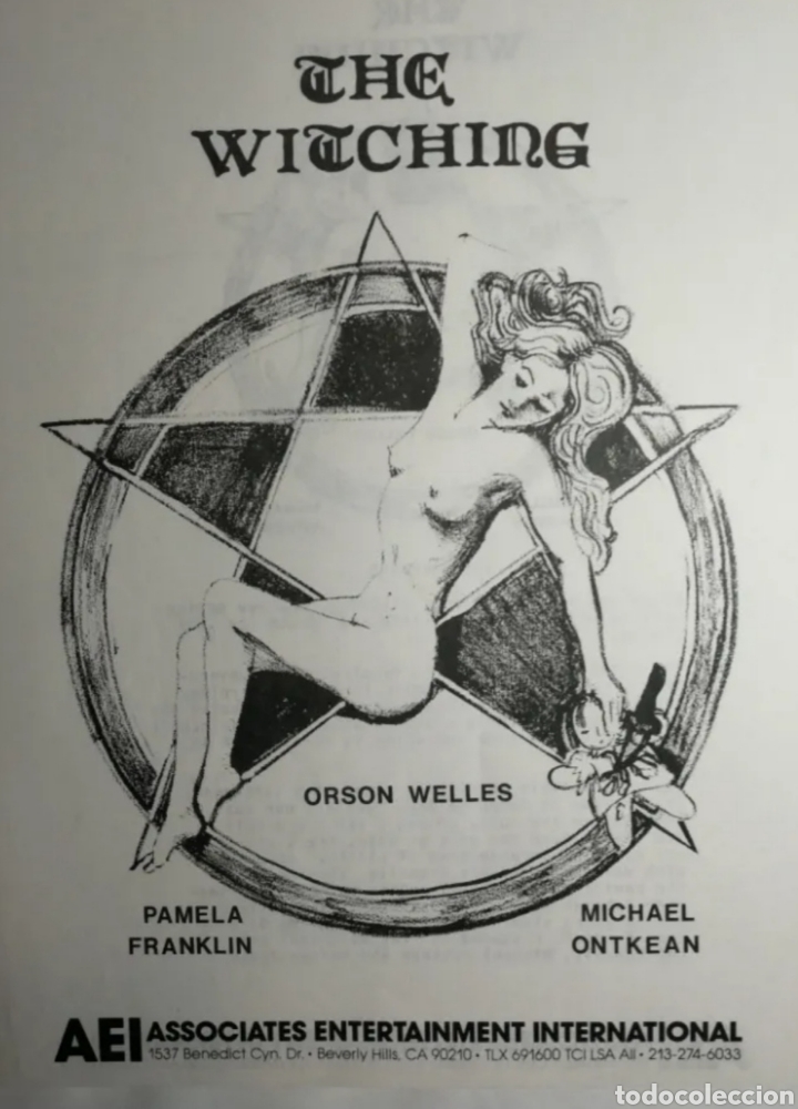 Kino: cartel original de la pelicula the witching. cartel de la pelicula din a4.
