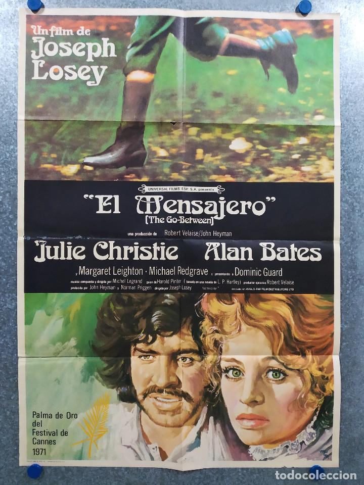 Cinema: El mensajero. Julie Christie, Alan Bates. A&Ntilde;O 1971. POSTER ORIGINAL