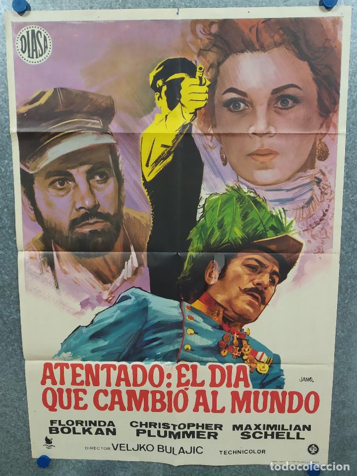 Cinema: Atentado: El d&iacute;a que cambi&oacute; al mundo. Christopher Plummer, Florinda Bolkan A&Ntilde;O 1976 POSTER ORIGINAL