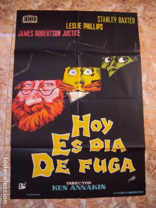 Cinema: (CINE-505)HOY ES DIA DE FUGA JAMES ROBERTSON-JUSTICE YA&Ntilde;EZ POSTER ORIGINAL