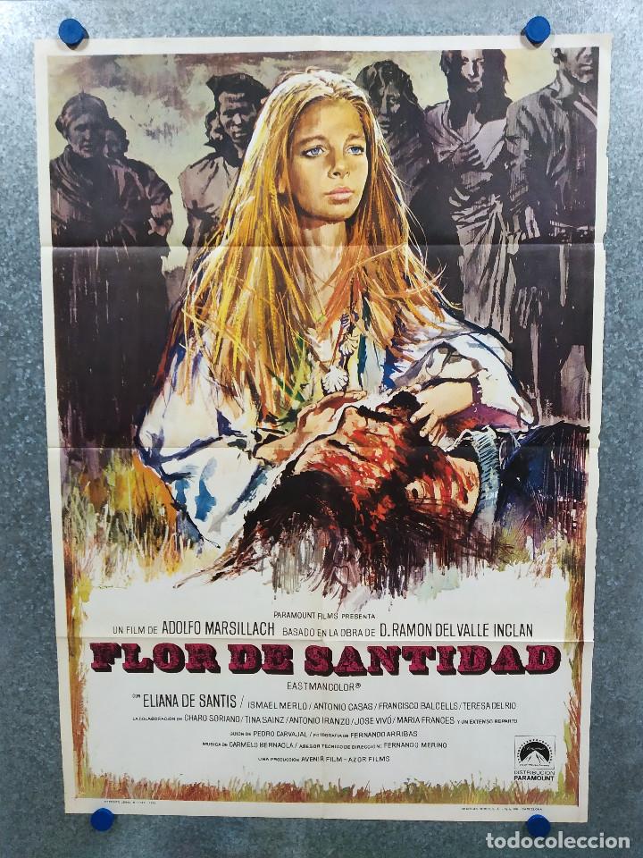 Cinema: Flor de santidad. Eliana de Santis, Ismael Merlo, Antonio Casas. A&Ntilde;O 1973. POSTER ORIGINAL