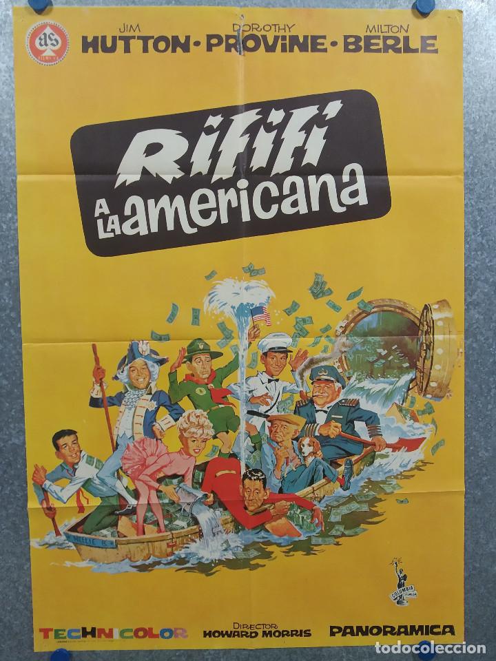 Cinema: Rifif&iacute; a la americana. Jim Hutton, Dorothy Provine. A&Ntilde;O 1967. POSTER ORIGINAL