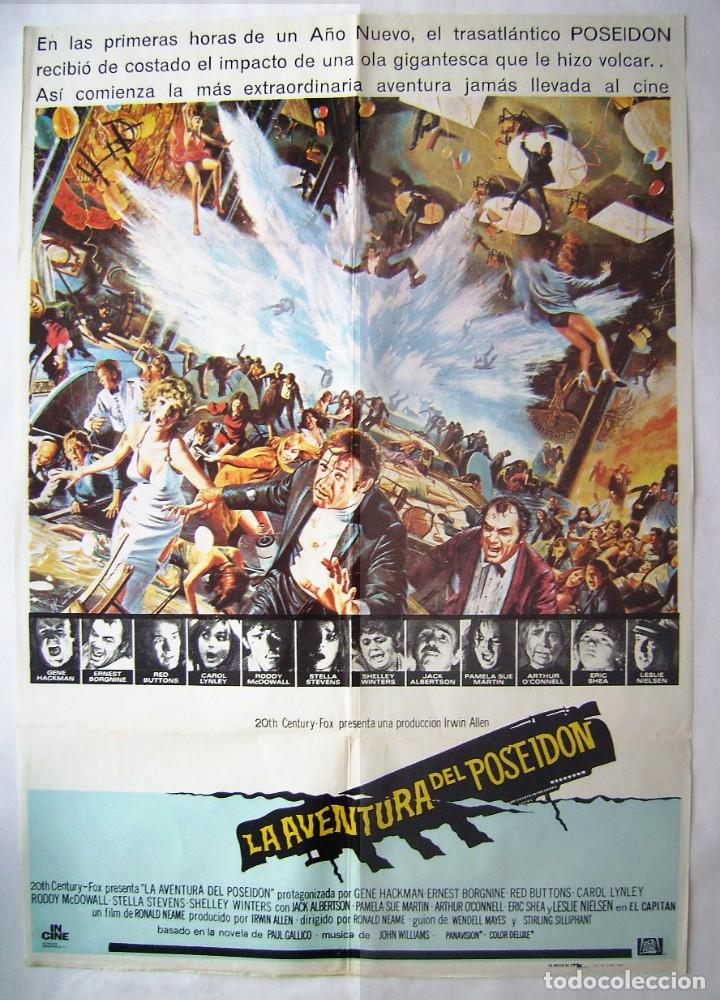 Cinema: LA AVENTURA DEL POSEID&Oacute;N, con Ernest Borgnine. P&Oacute;STER 70 X 100 cms. 1978.