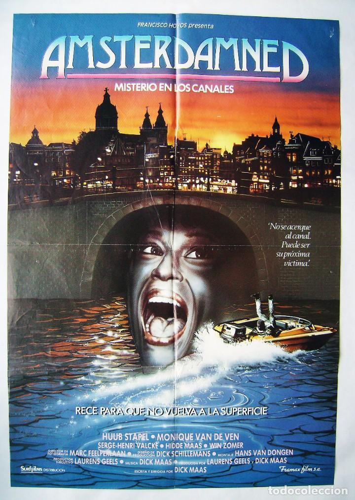 Cine: AMSTERDAMNED, de Dick Maas. P&Oacute;STER 64 X 92 cms. - Foto 1