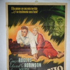 Cine: TESTIMONIO FATAL - 1955 - 110 X 75 - LITOGRAFICO