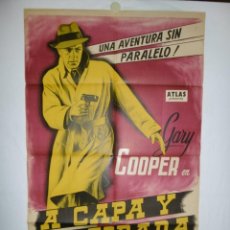 Cine: A CAPA Y ESPADA - 1946 - 110 X 75 - LITOGRAFICO